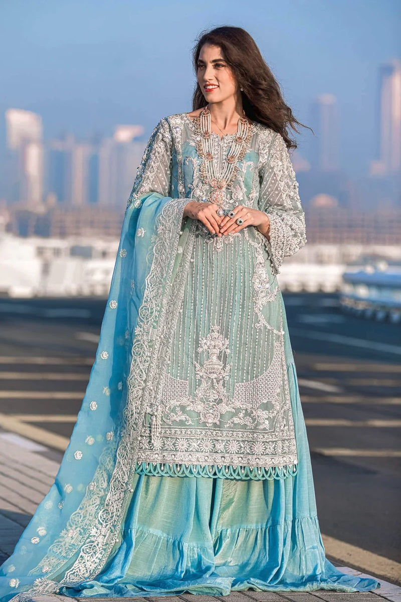 Kara Kamdani Formal Wear KRCN-05 (Icy Cascade) by Kara Luxe – Kara Luxe 3-piece unstitched suit
