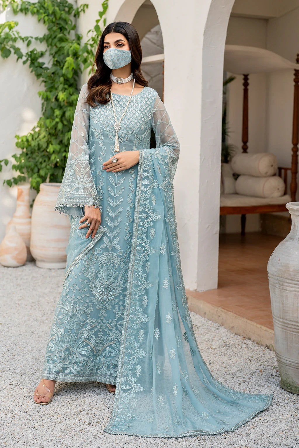 Safeera Luxury Chiffon S-1405 by Flossie – Flossie 3-piece unstitched suit