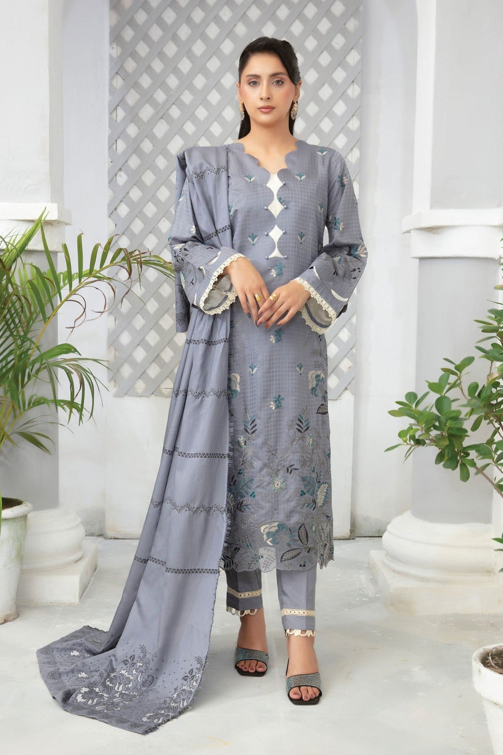 Abisha Premium Viscose D-05 by Abisha Fabrics – Abisha Fabrics 3-piece unstitched suit