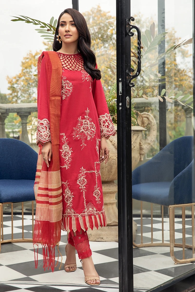 Mahrosh Luxury Lawn D-05 (Sareh) by House of Nawab – House of Nawab 2-piece unstitched suit