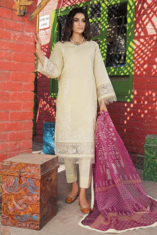 Kataan Amelia Lawn KN-35 – Kataan 3-piece unstitched suit