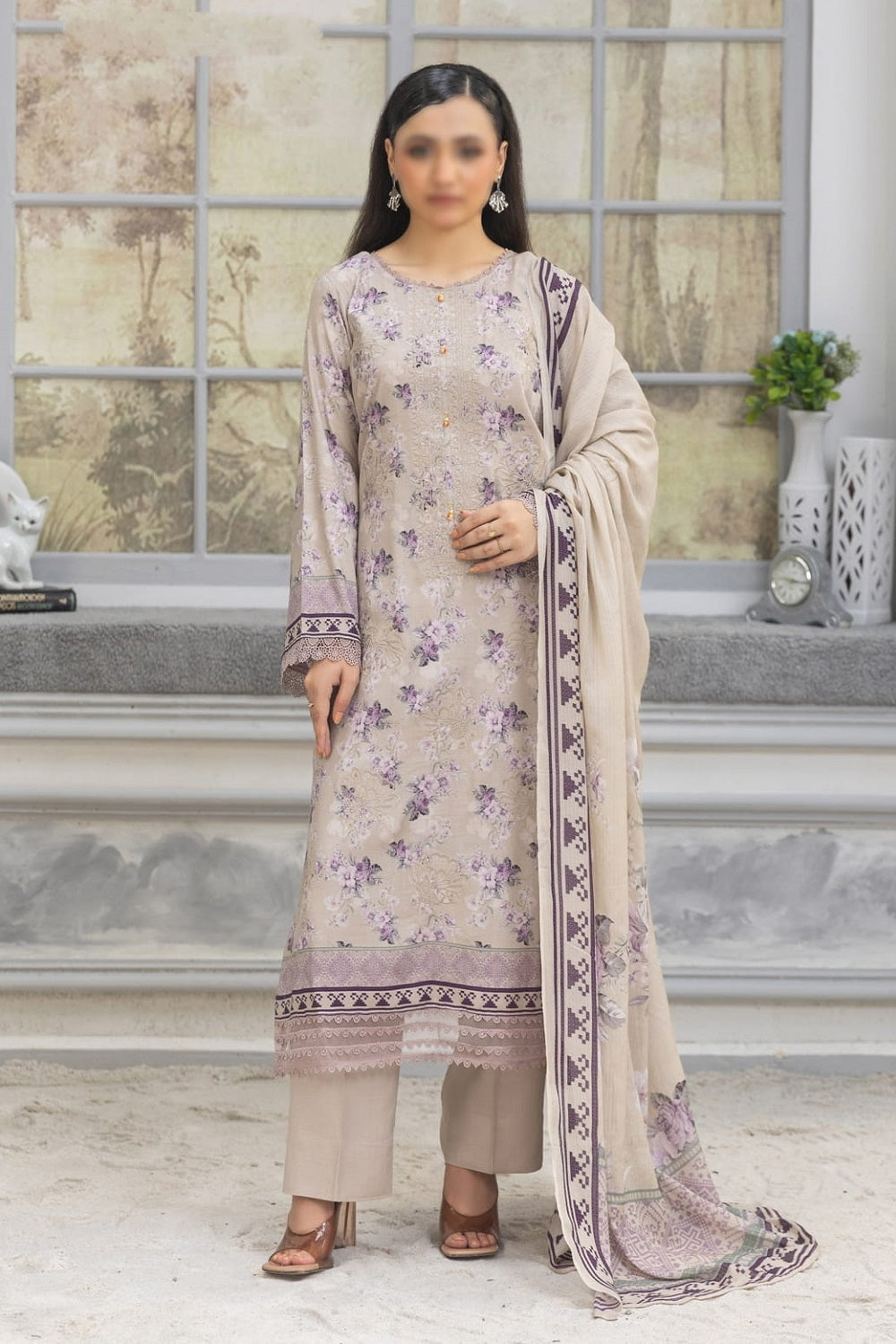 Fantak Linen FAW-213 – Fantak 3-piece unstitched suit