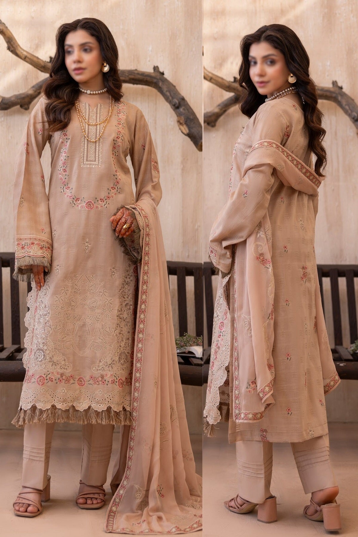 Fantak Premium Lawn FAS-41 – Fantak 3-piece unstitched suit
