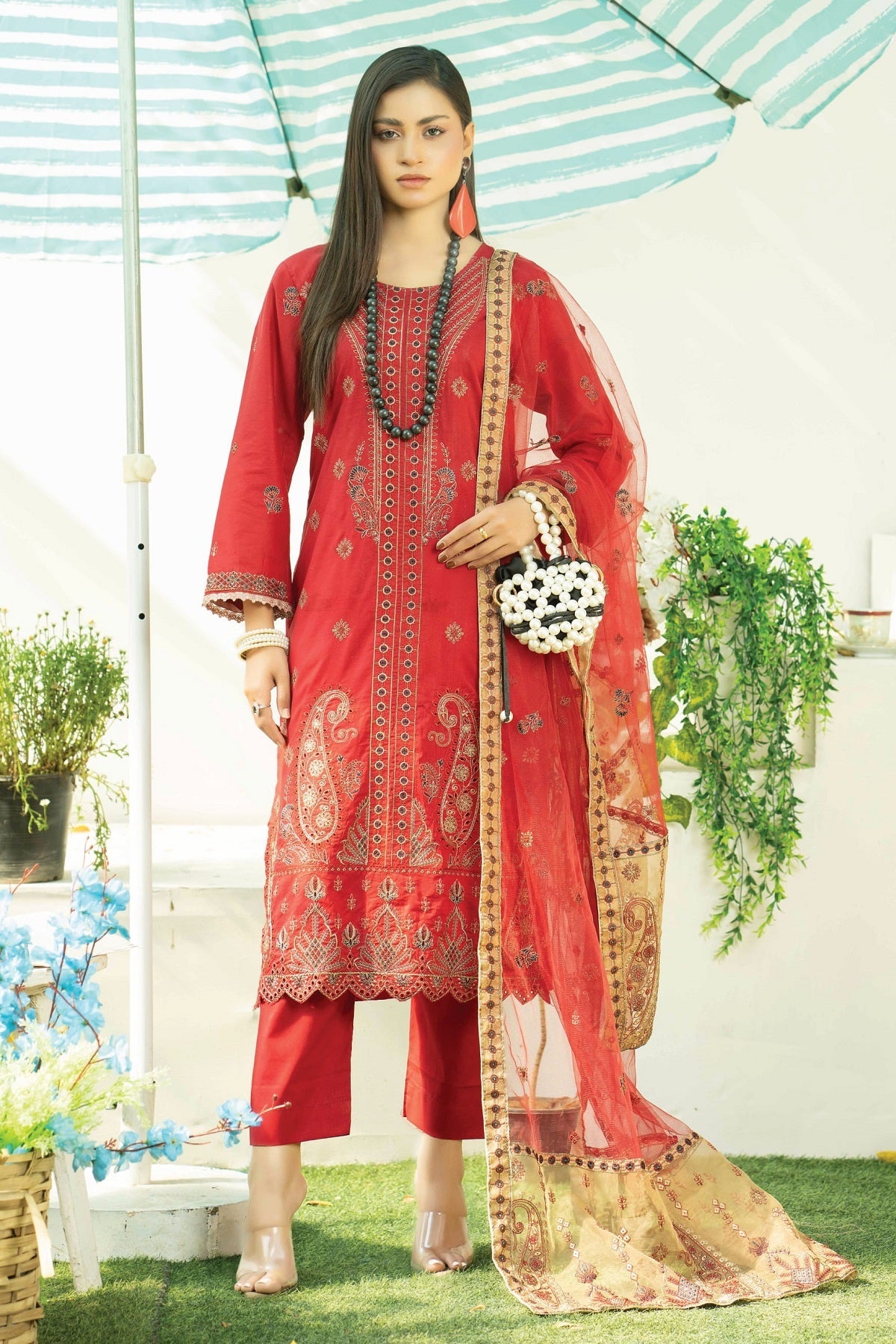 Aghaz-e-Mehar Lawn By Bin Rashid D-05 – Bin Rashid 3-piece unstitched suit