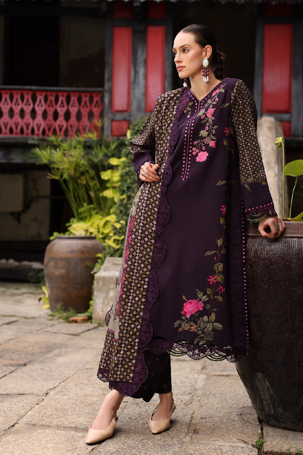 Charizma Combinations Linen CCW7-05 – Charizma 3-piece unstitched suit