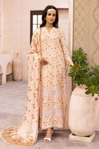 Tehzeeb Print Leather Peach By Riaz Arts TL-453 – Riaz Arts 3-piece unstitched suit