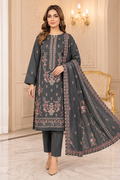 Mishal Leather Peach By Bin Rashid D-05 – Bin Rashid 3-piece unstitched suit