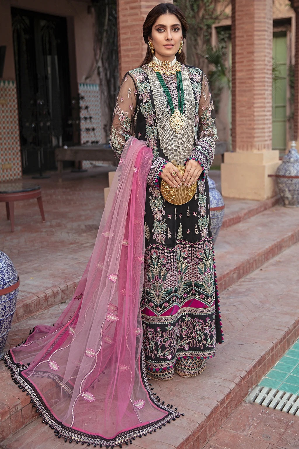 Afrozeh Hayat Wedding Formals D-05 (Kiara) – Afrozeh 3-piece unstitched suit