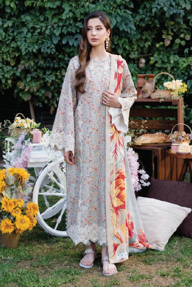 Yards Floral Lawn D-05 – Yards 3-piece unstitched suit