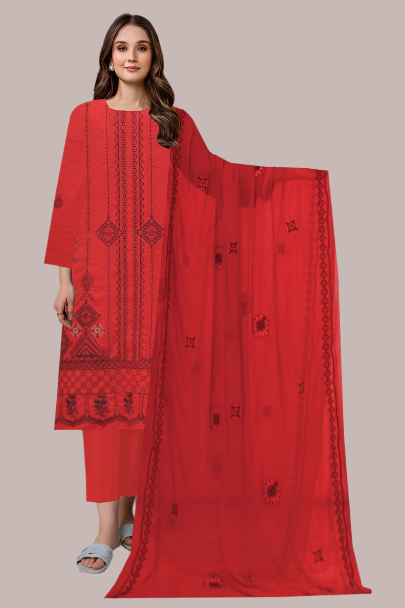 Colorum Premium Karandi D-700E – Colorum 3-piece unstitched suit