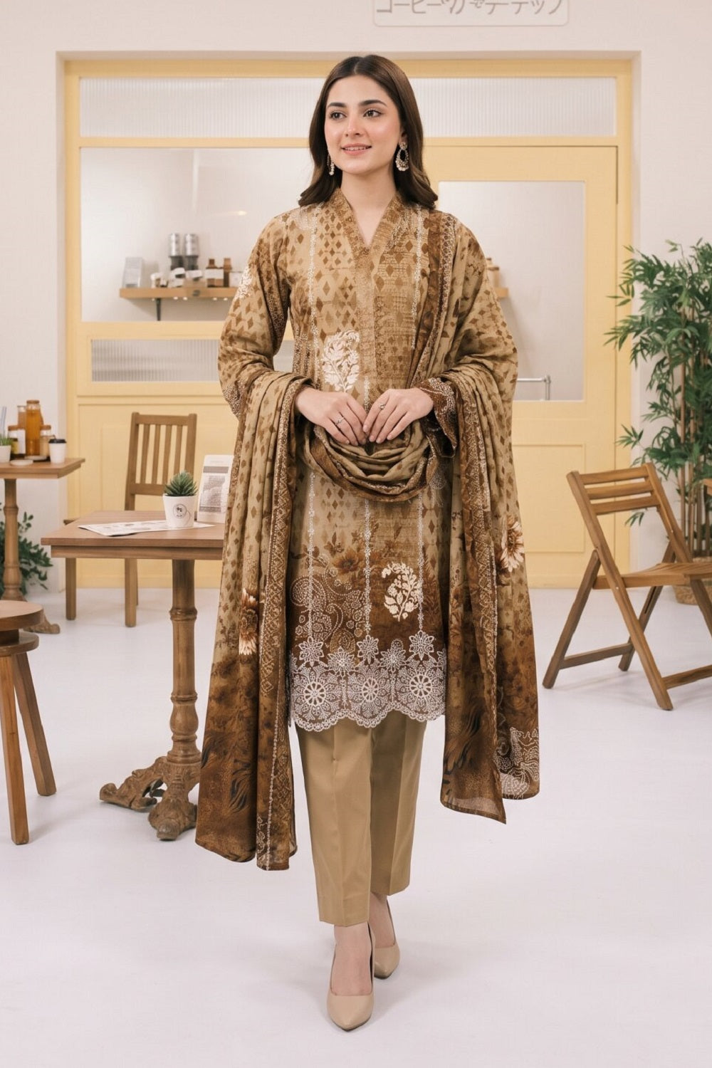 Tawakkal Miraas Linen D-5931 – Tawakkal 3-piece unstitched suit
