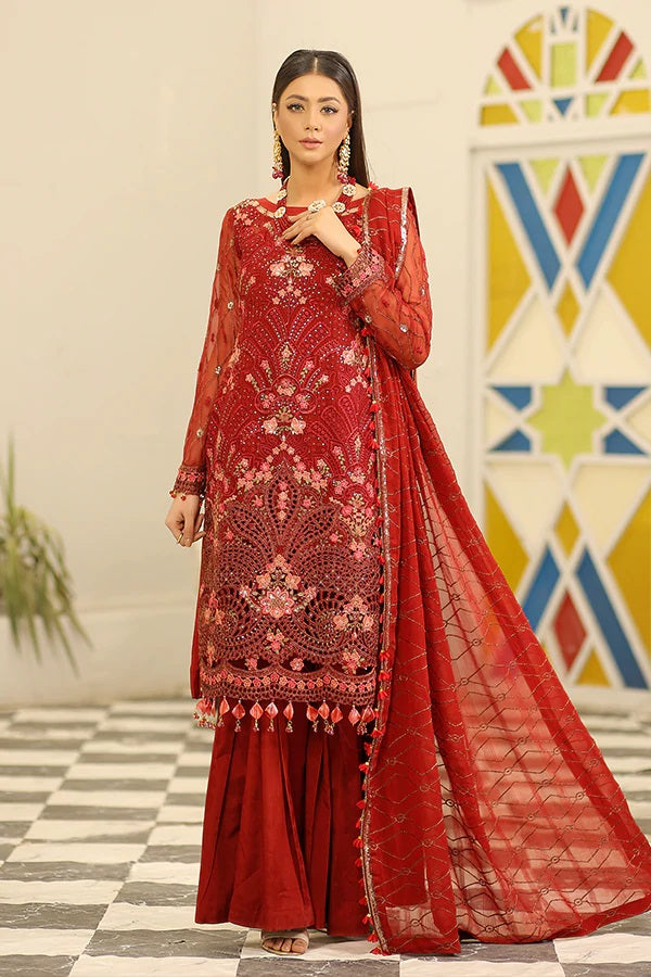 Maryams Formal Wear Vol-26 D-41 (Ghulab) by Maryam's – Maryam's 3-piece unstitched suit