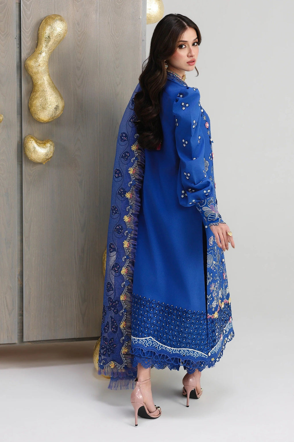 Qalamkar Festive Lawn QFL-06 (Emina), photo 3