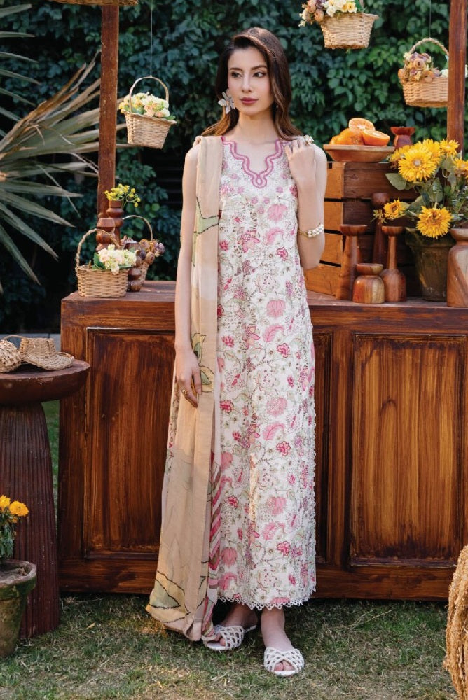 Yards Floral Lawn D-06 – Yards 3-piece unstitched suit