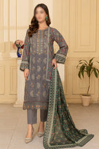 Fantak Lawn FAS-182 – Fantak 3-piece unstitched suit