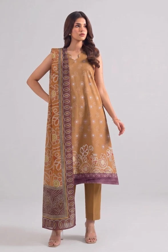 Haya Cambric By Humdum D-06 – Humdum 3-piece unstitched suit