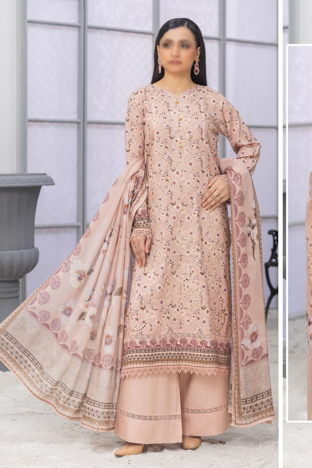 Fantak Linen FAW-214 – Fantak 3-piece unstitched suit