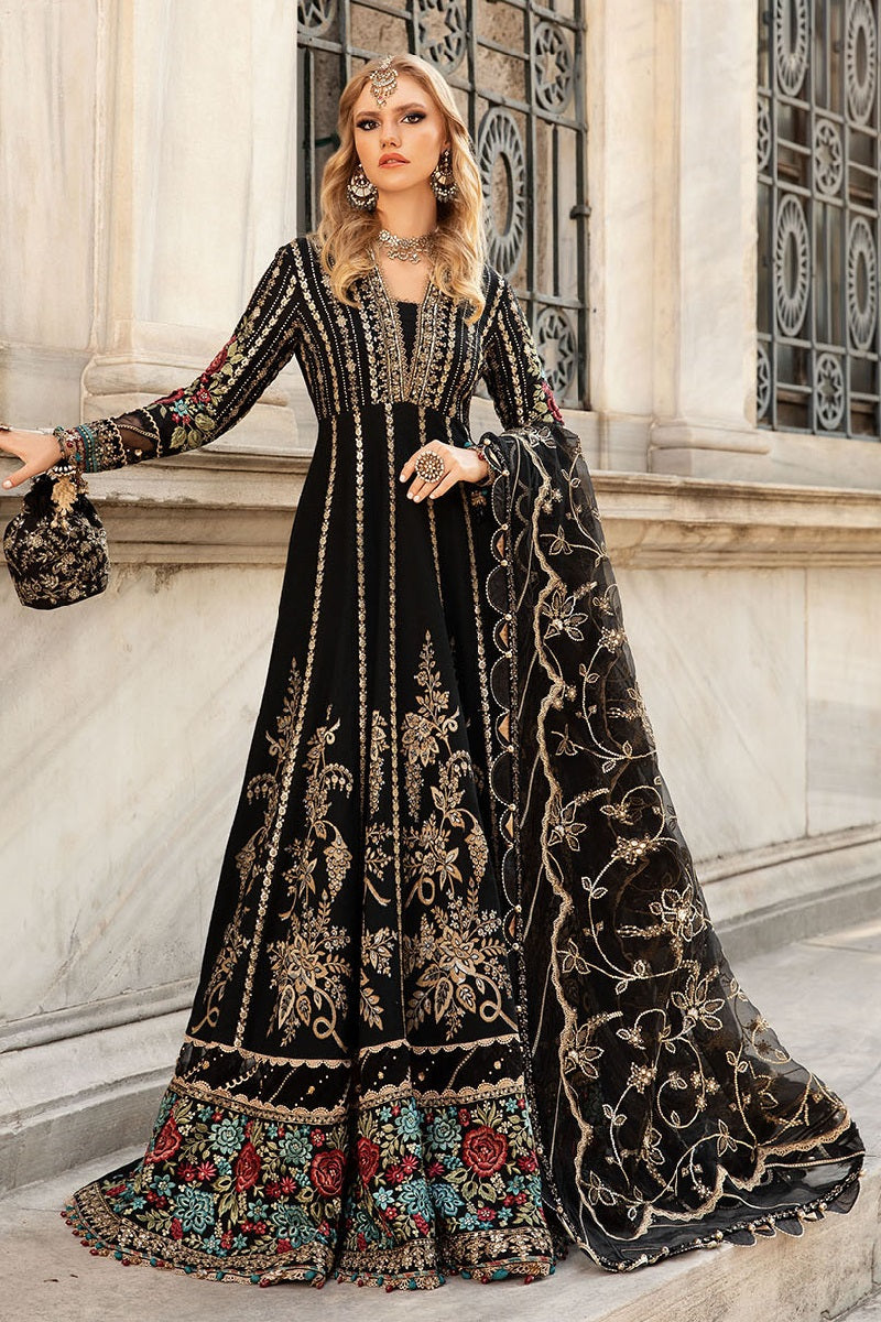 Maria B Sateen D-06 – Maria B 3-piece unstitched suit