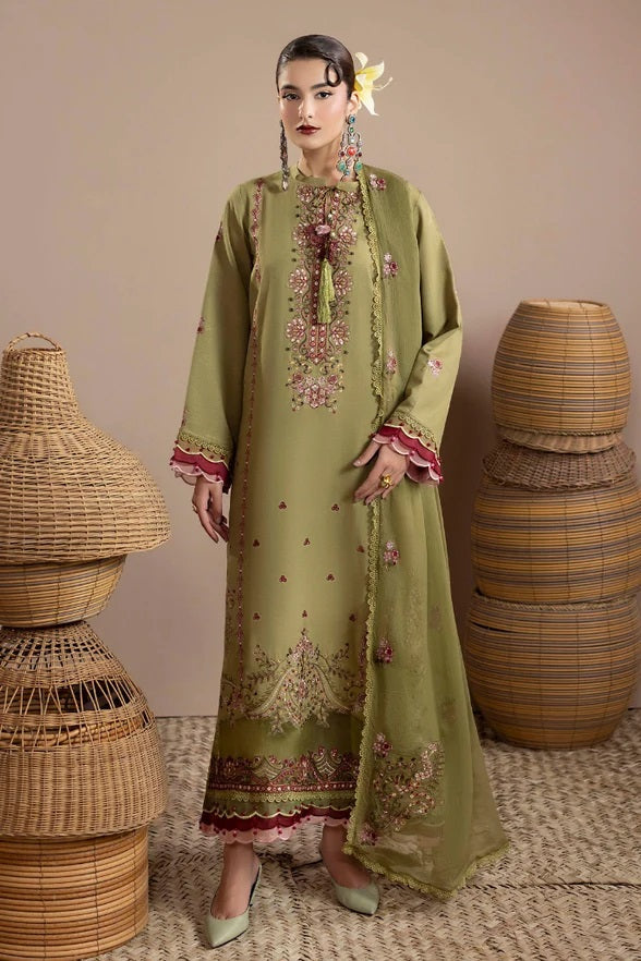 Mushak Karandi By Humdum D-06 – Humdum 3-piece unstitched suit