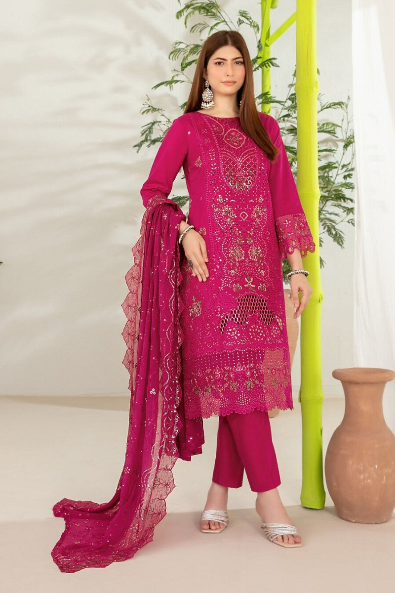 Tawakkal Nadia Lawn D-3852 – Tawakkal 3-piece unstitched suit