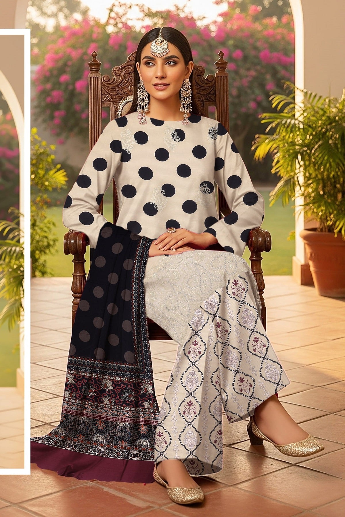 Palwasha Kanwal Linen D-06 – Palwasha 3-piece unstitched suit