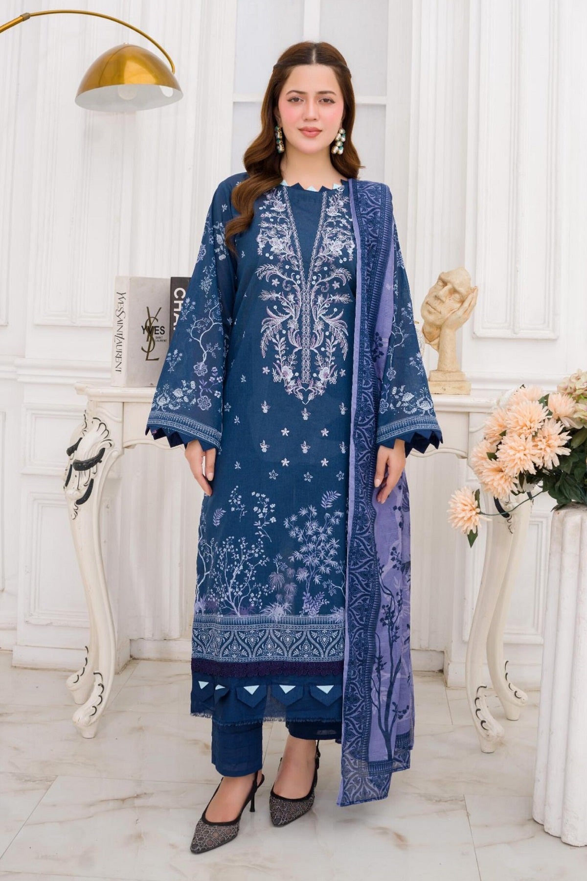 Abisha Lawn D-06 by Abisha Fabrics – Abisha Fabrics 3-piece unstitched suit