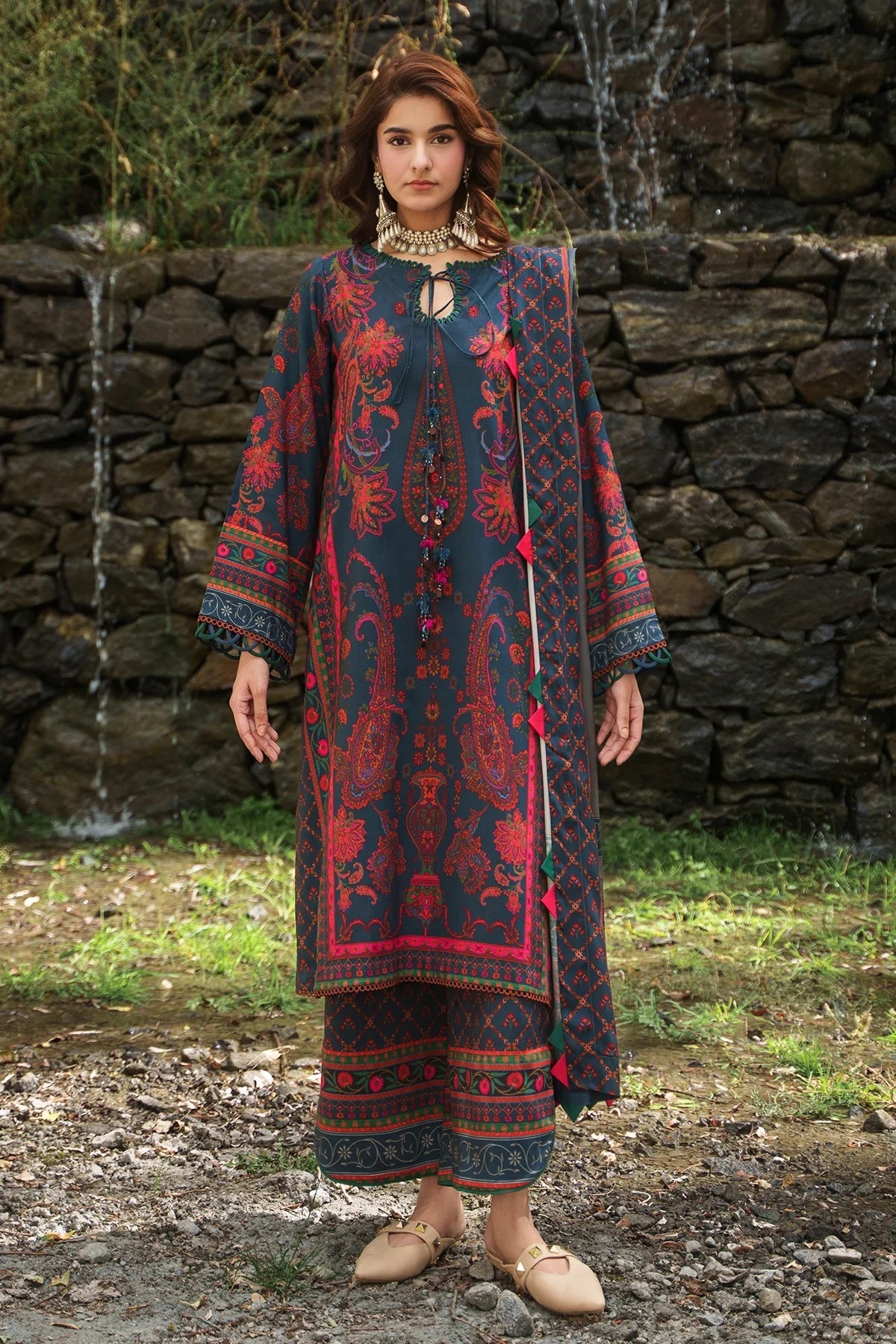 Charizma C Prints Linen CPW6-06 – Charizma 3-piece unstitched suit