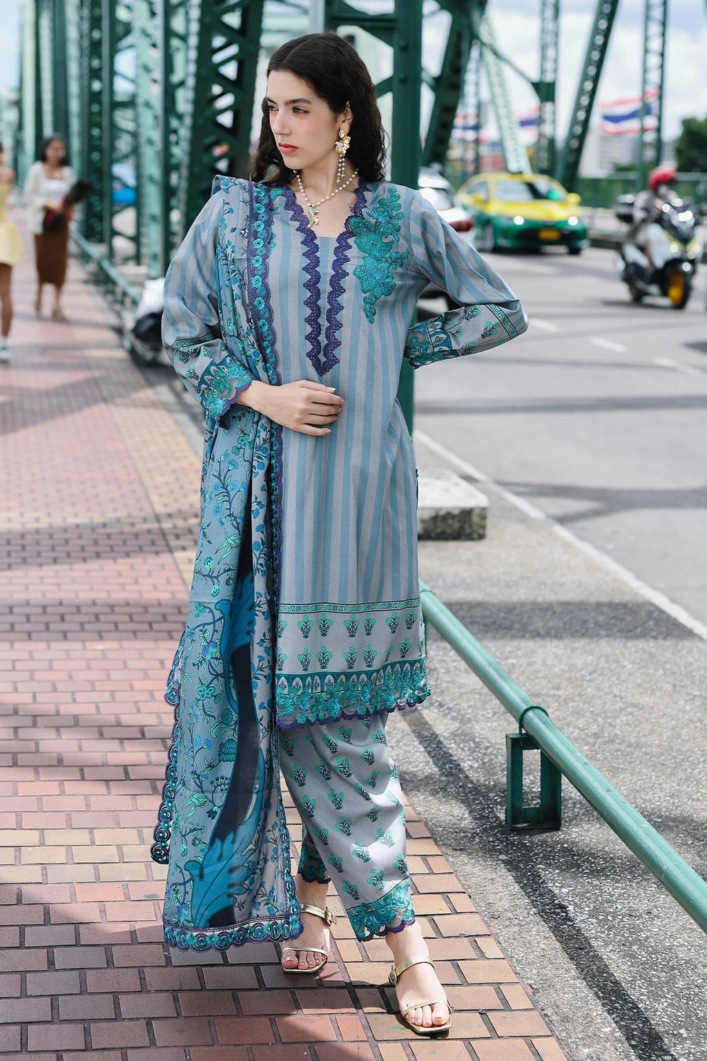 Charizma Combinations Linen CCW6-06 – Charizma 3-piece unstitched suit