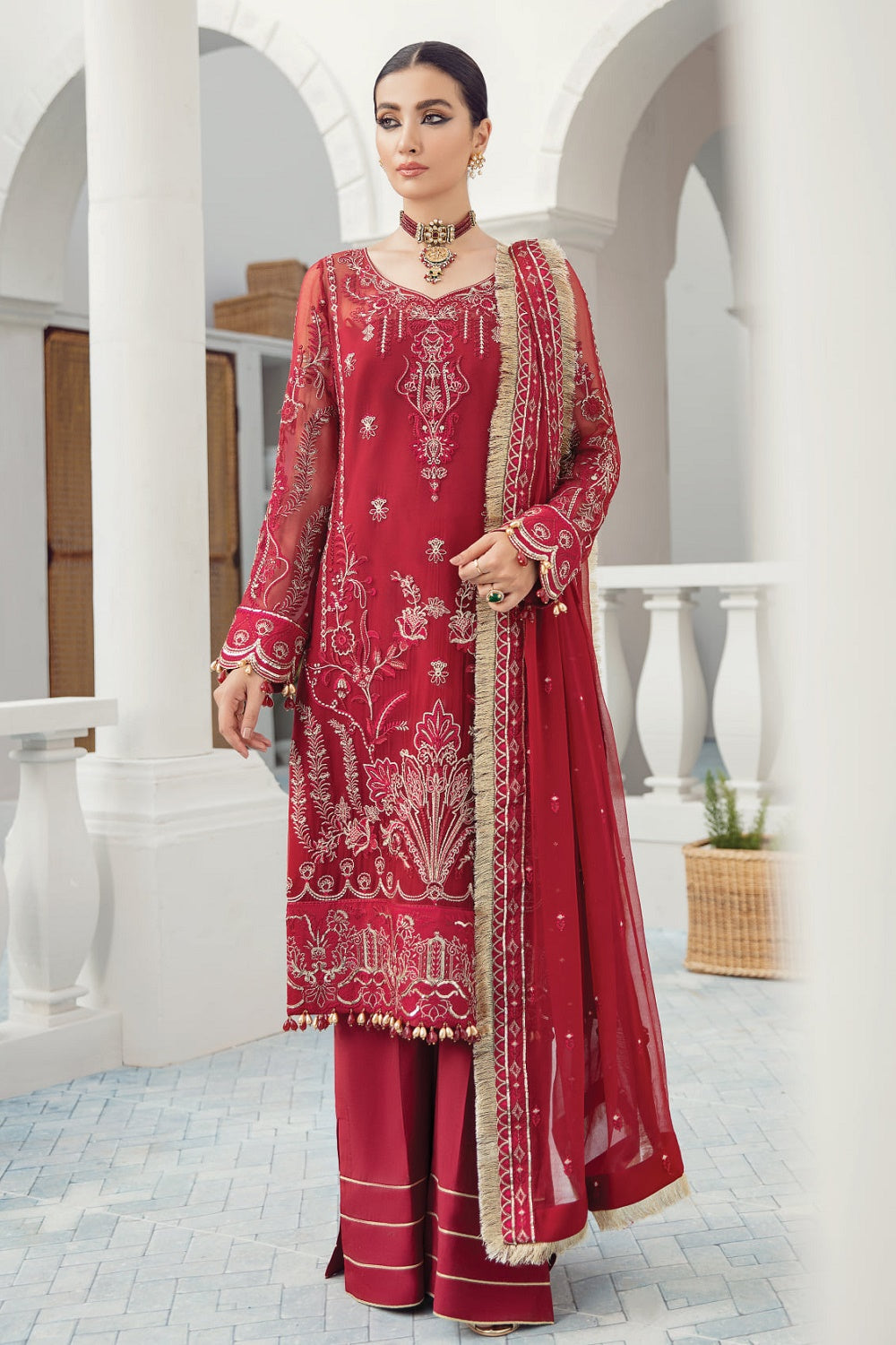 Gulaal Premium Chiffon D-06 (Nazanin) – Gulaal 3-piece unstitched suit