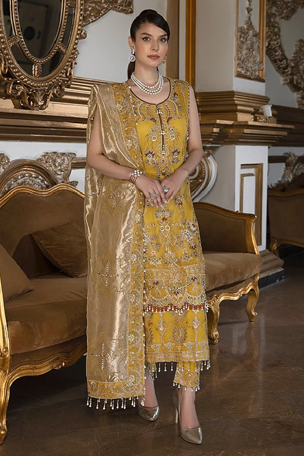Razab Maharani Formal Wear MAR-06 – Razab 3-piece unstitched suit