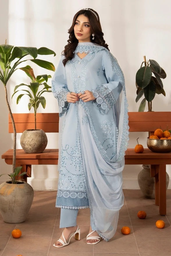 Meraki Lawn By Humdum D-06 – Humdum 3-piece unstitched suit