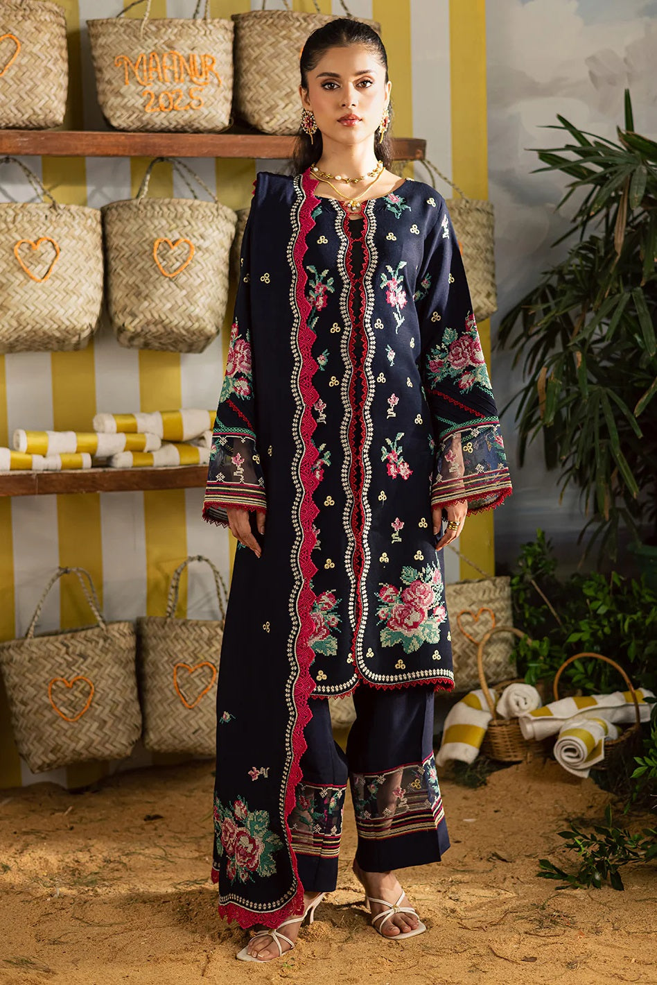 Kaia Linen By Mahnur K-06 – Mahnur 2-piece unstitched suit