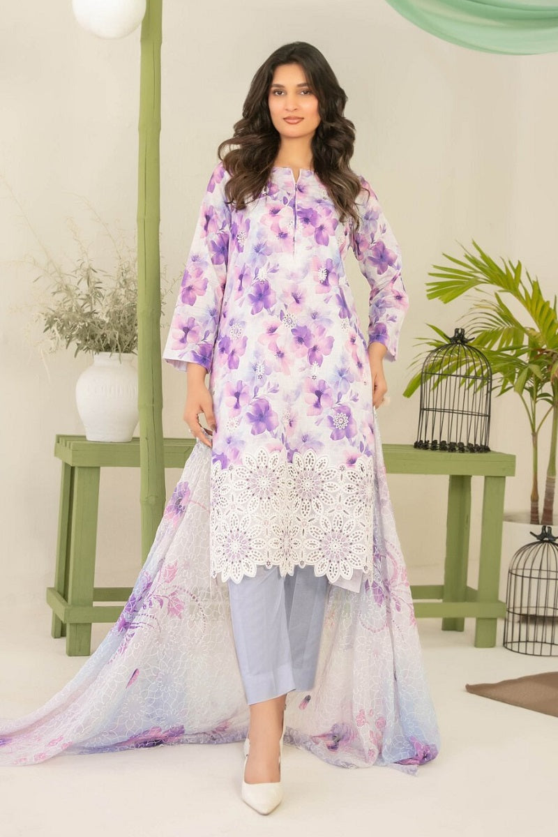 Tawakkal Sionya Lawn D-4082 – Tawakkal 3-piece unstitched suit
