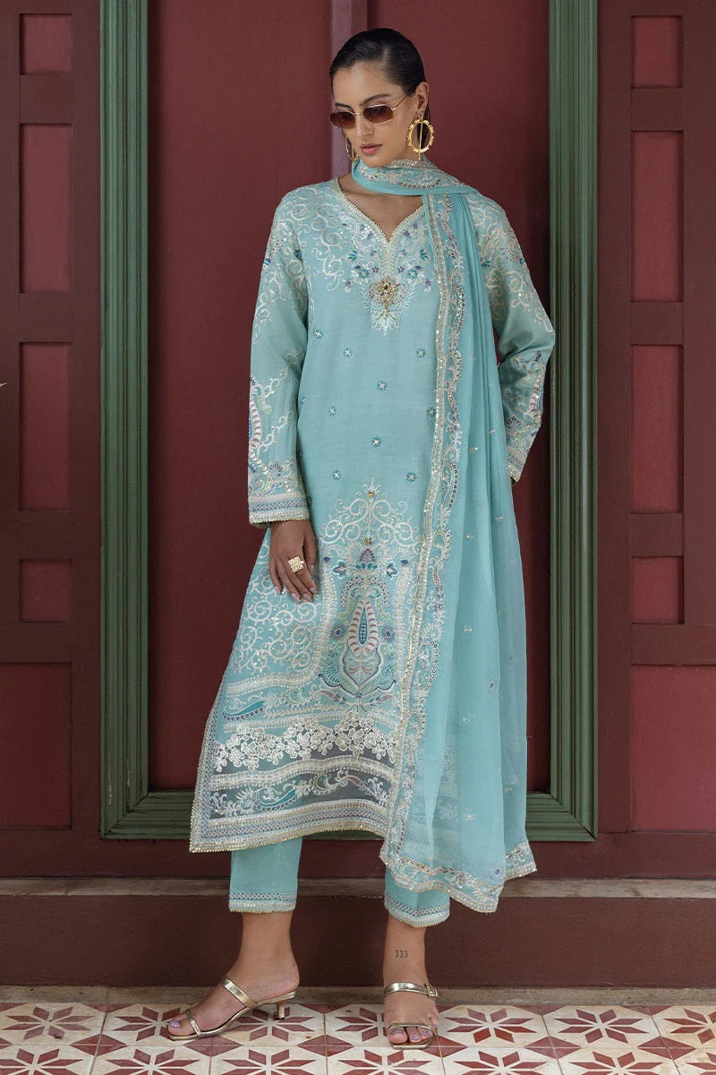 Mushq Nuvera Raw Silk D-05 (Freyelle) – Mushq 3-piece unstitched suit