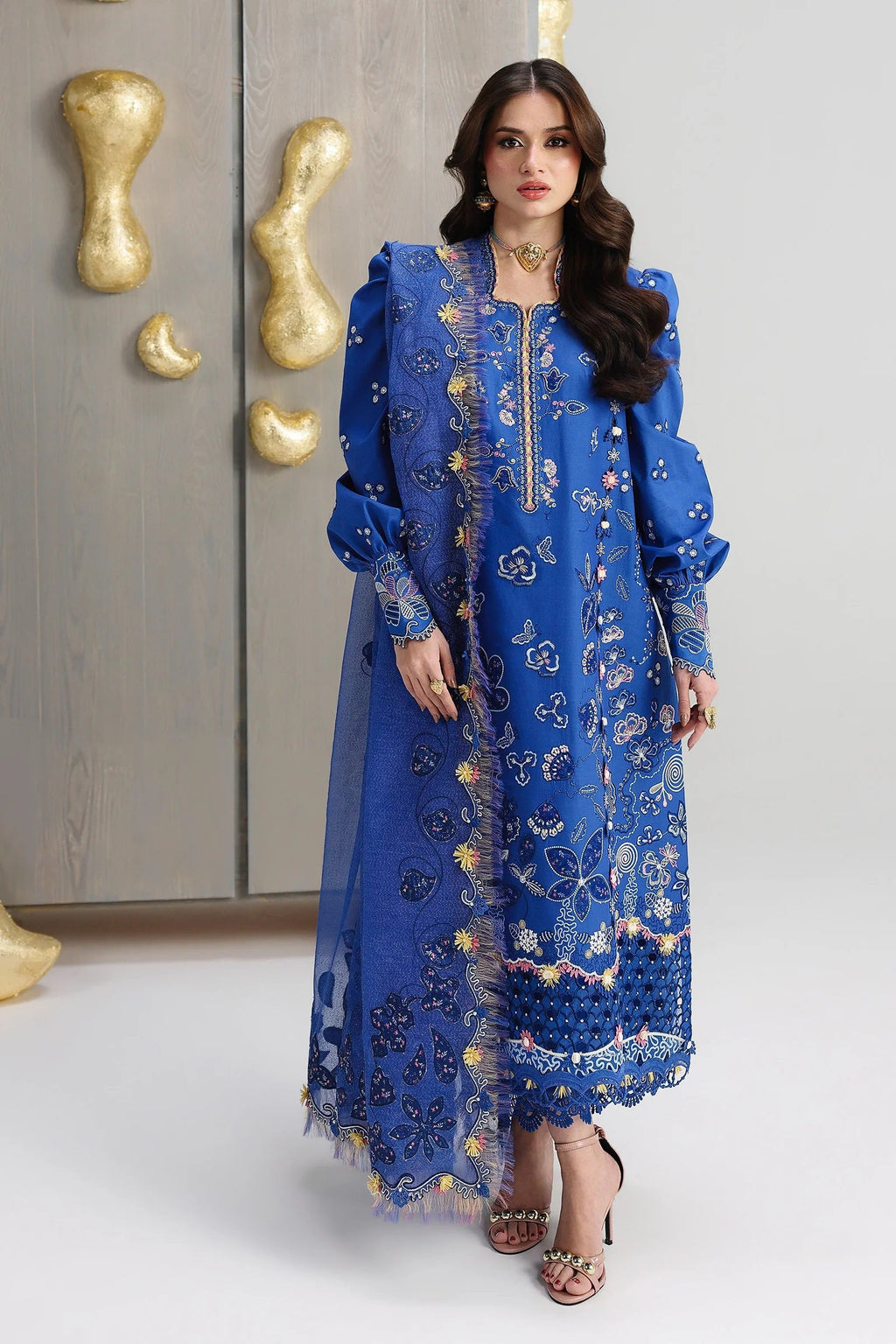 Qalamkar Festive Lawn QFL-06 (Emina) – Qalamkar 3-piece unstitched suit