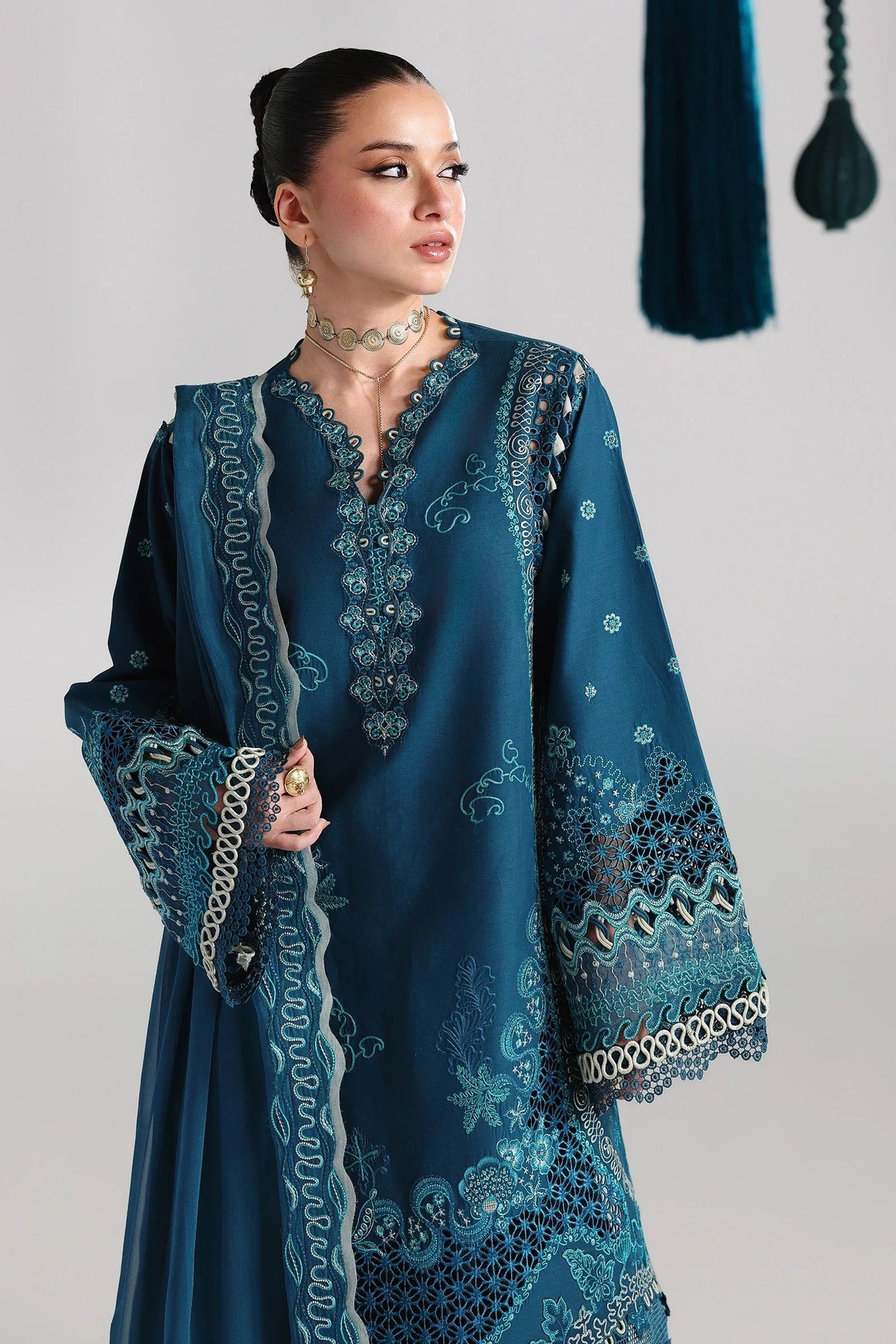 Qalamkar Festive Lawn QFL-07 (Kaisa), photo 2
