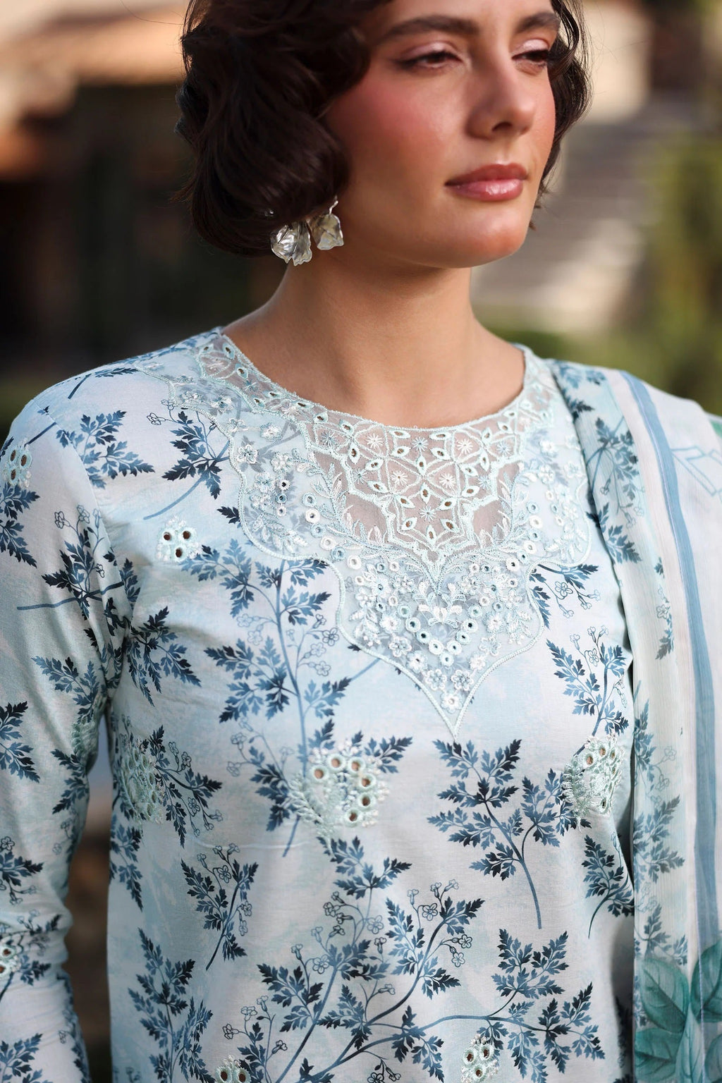 Raaya Printkaari Lawn D-07 (Celeste), photo 2