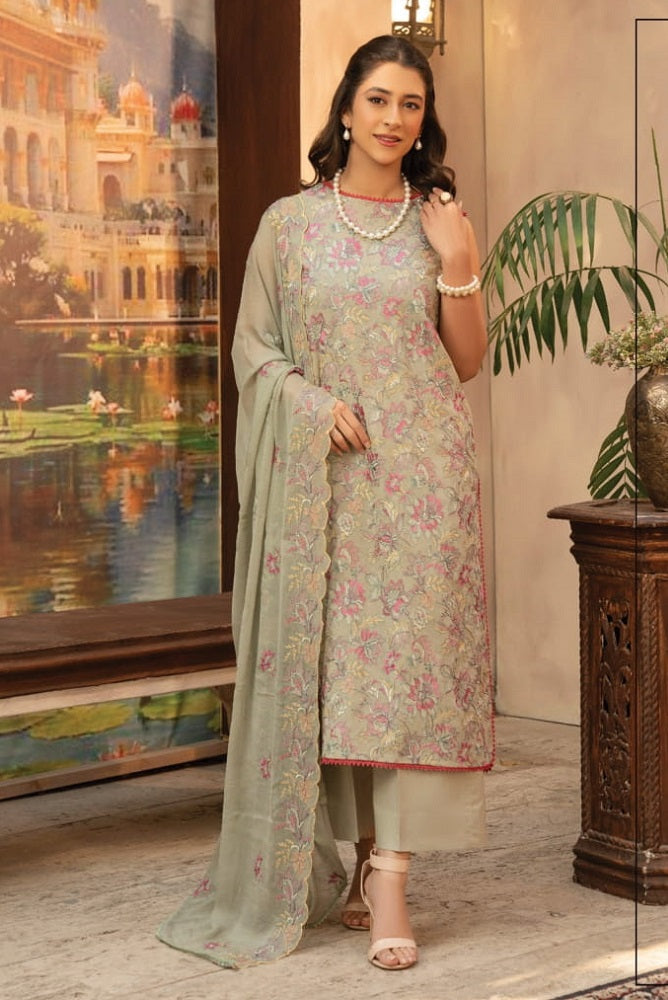 Ramz-e-Gull Swiss Voile By Sanam Saeed D-07 by Puri Fabrics – Puri Fabrics 3-piece unstitched suit