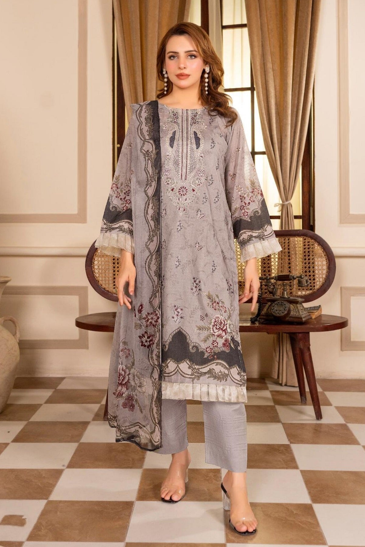 Abisha Lawn D-07 by Abisha Fabrics – Abisha Fabrics 3-piece unstitched suit
