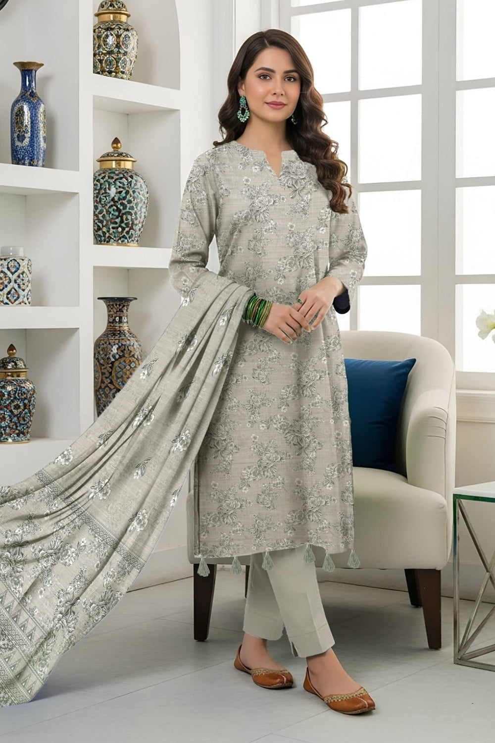 Aalaya Nafaasat Print Linen D-06 – Aalaya 3-piece unstitched suit