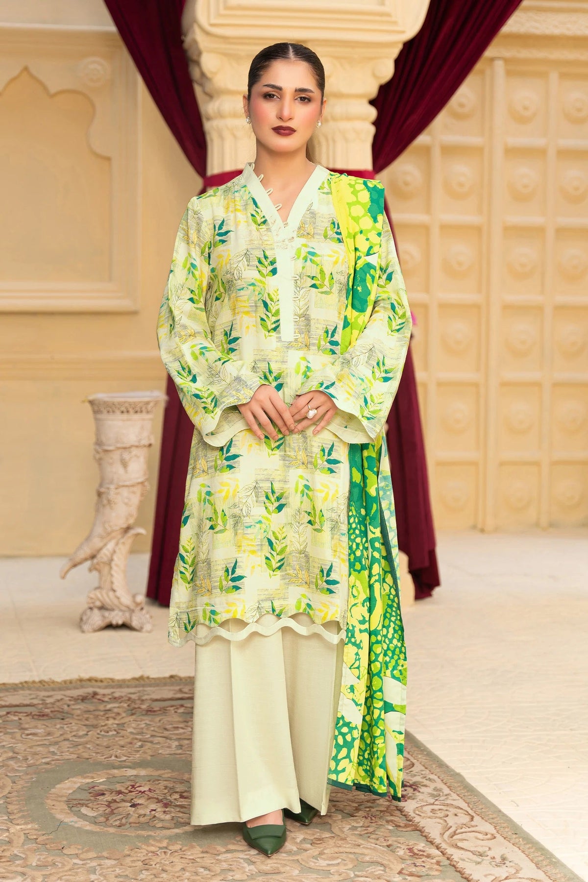 Safa Noor Nayab Linen SN-07 – Safa Noor 3-piece unstitched suit