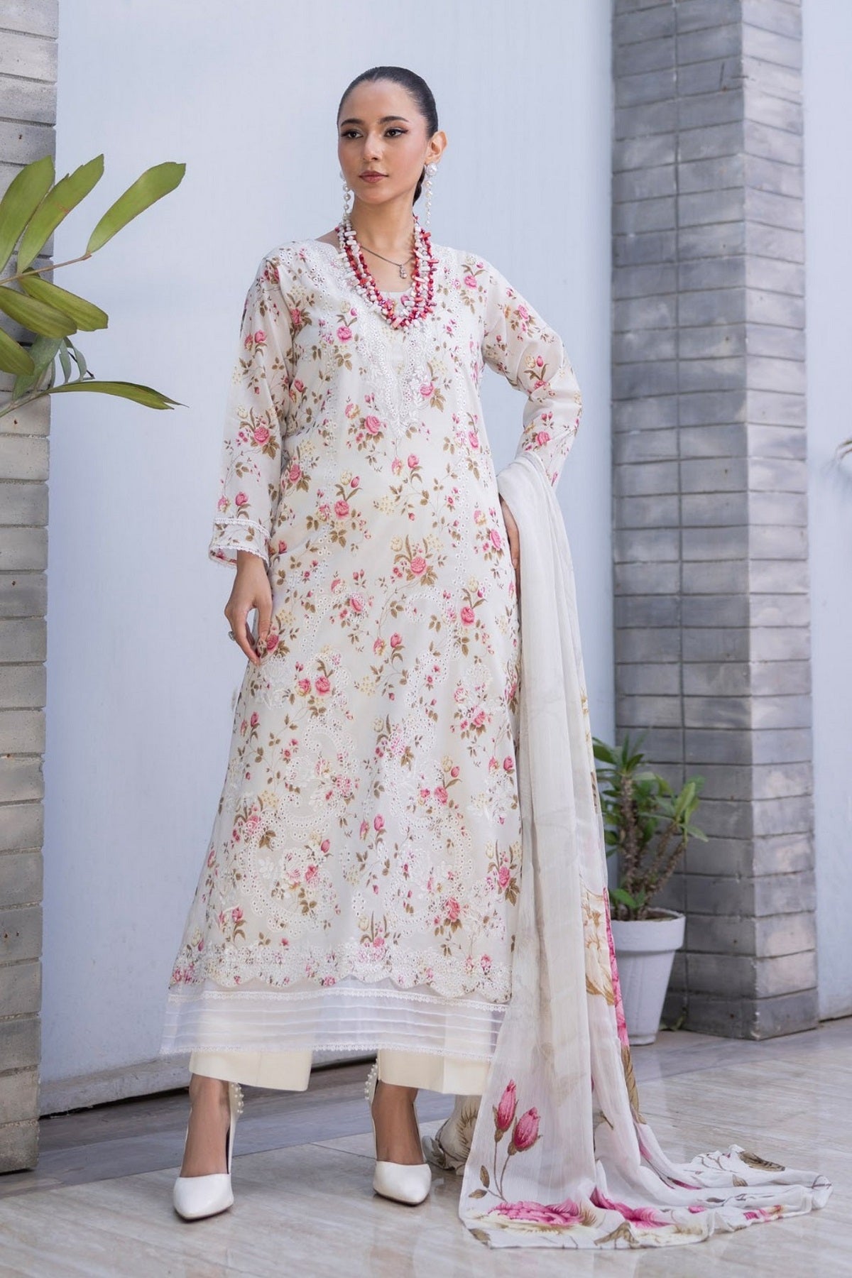 Zimal Lawn By Sanam Saeed D-02 by Puri Fabrics – Puri Fabrics 3-piece unstitched suit