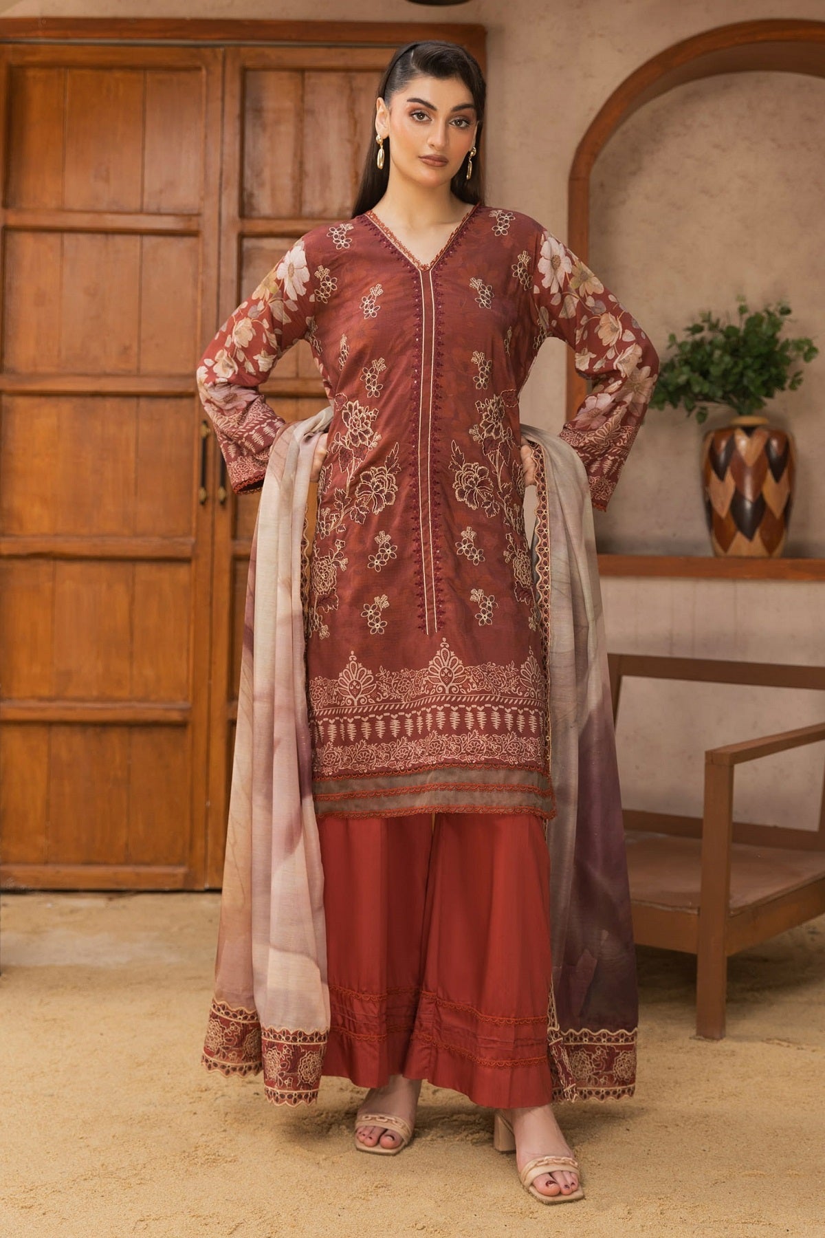 Abisha Premium Viscose D-07 by Abisha Fabrics – Abisha Fabrics 3-piece unstitched suit
