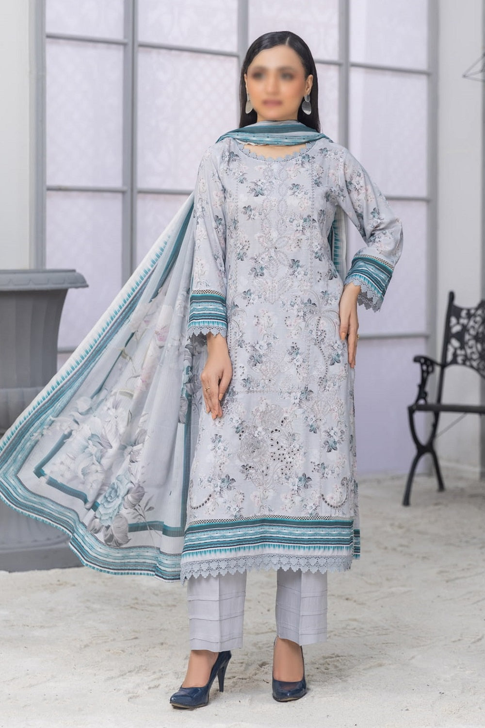 Fantak Linen FAW-215 – Fantak 3-piece unstitched suit