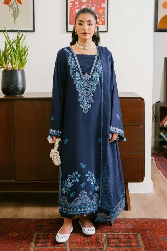 Fareeha Viscose By Humdum D-07 – Humdum 3-piece unstitched suit