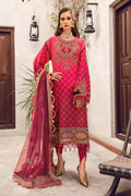 Maria B Sateen D-07 – Maria B 3-piece unstitched suit