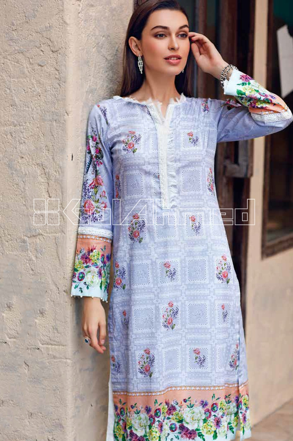 Gul Ahmed Lawn SL-608 Kurti – Gul Ahmed unstitched shirt