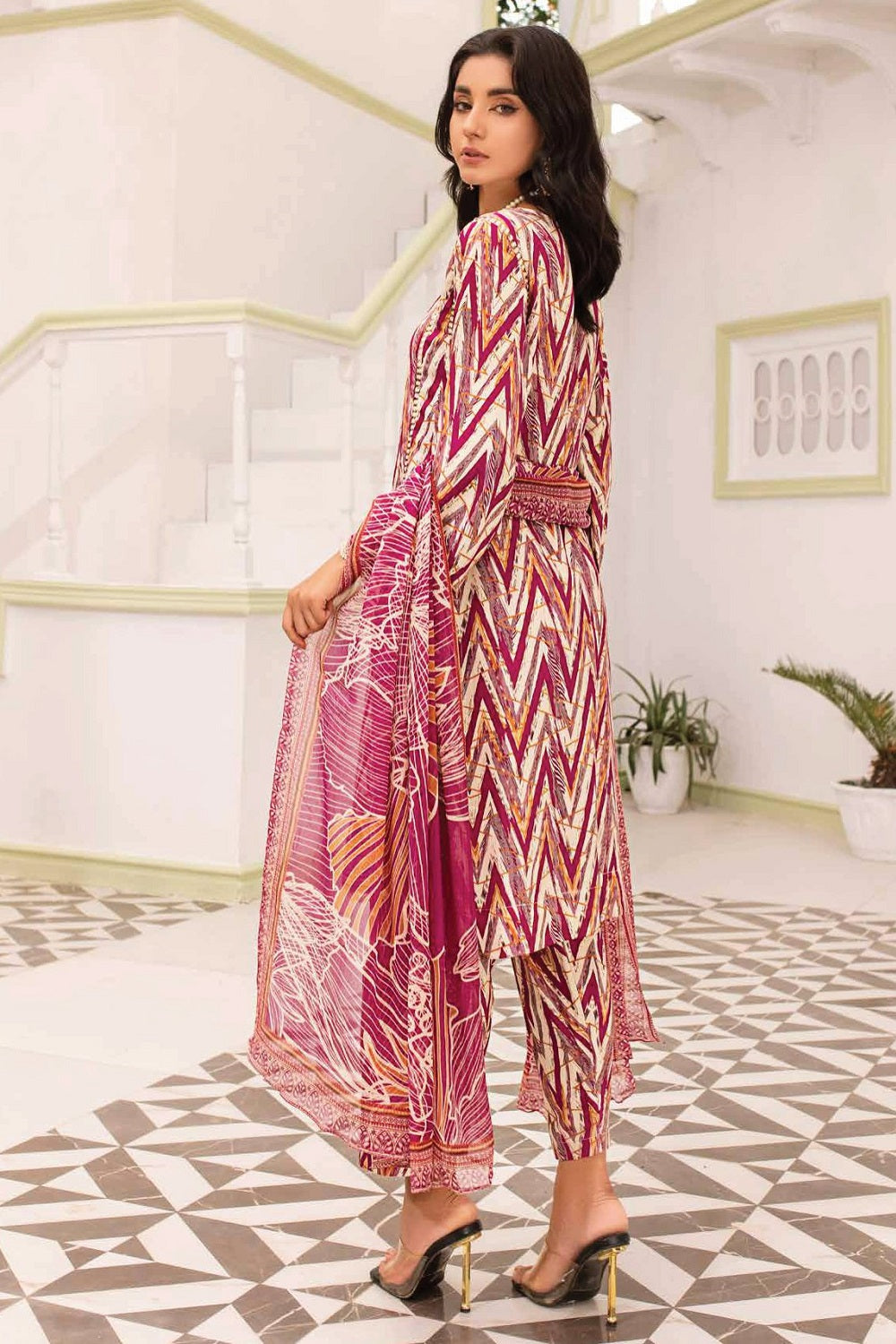 Aalaya Coral Print Viscose D-08, photo 2