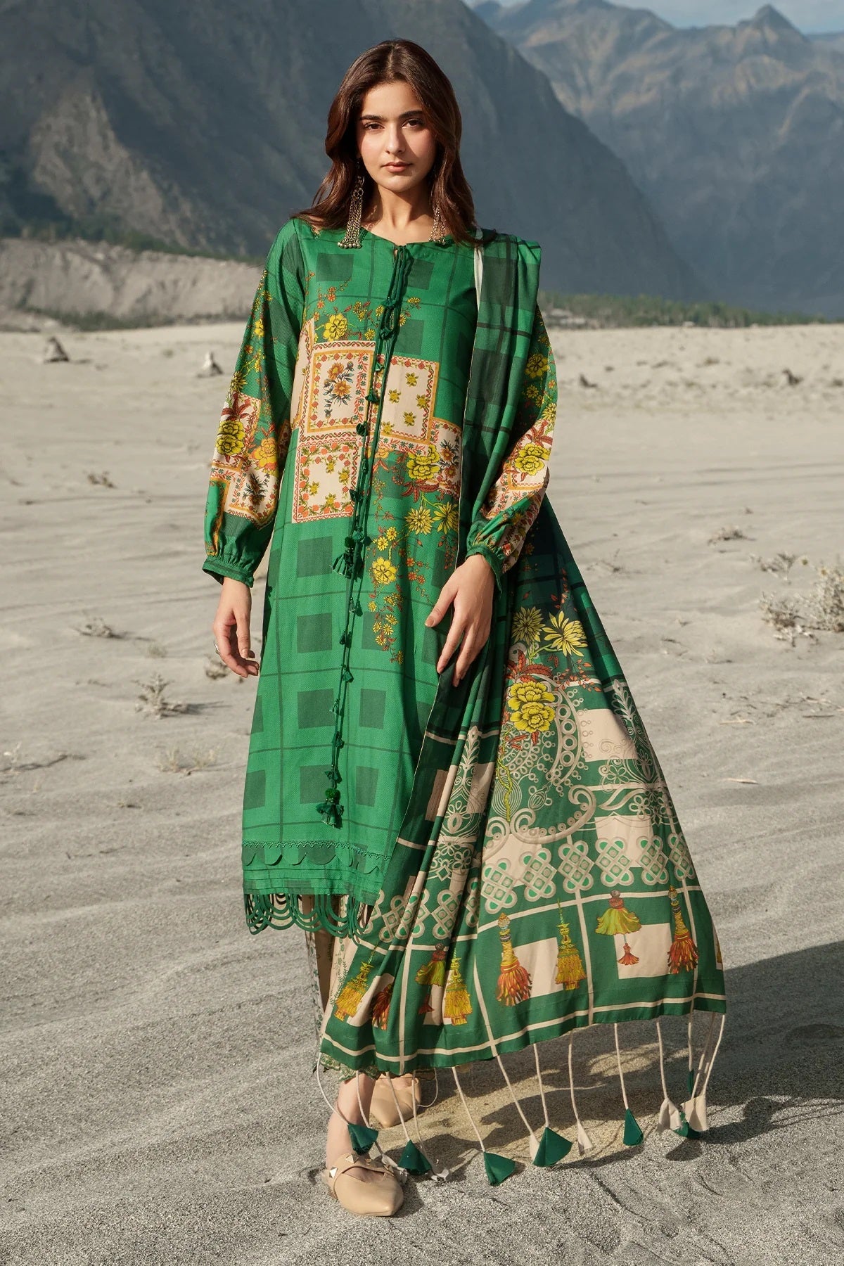 Charizma C Prints Linen CPW6-08 – Charizma 3-piece unstitched suit