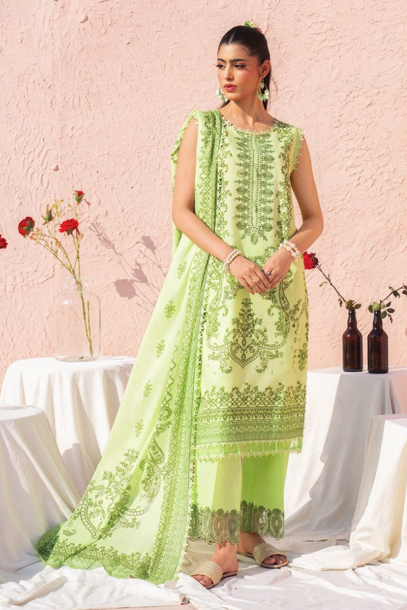 Warda Lawn By Celts D-08 – Celts 3-piece unstitched suit